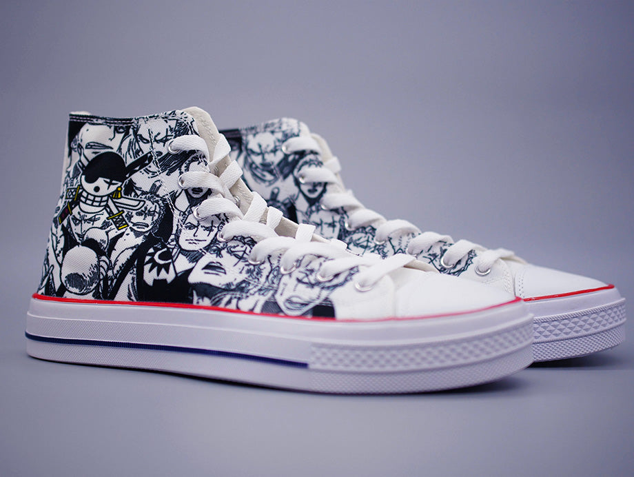 Roronoa Zoro High Top Canvas Sneakers - One Piece – Anime x Sneakers