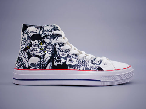 Roronoa Zoro High Top Canvas Sneakers - One Piece