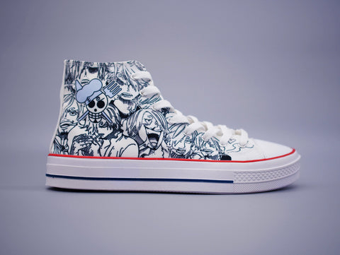 Sanji High Top Canvas Sneakers - One Piece