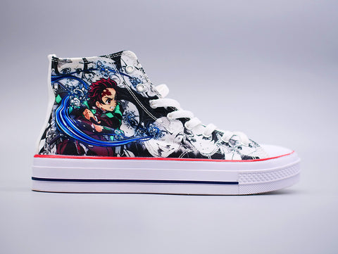 Tanjiro Kamado High Top Canvas Sneakers - Demon Slayer