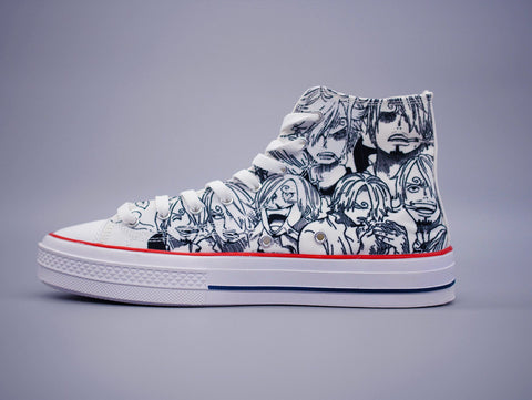 Sanji High Top Canvas Sneakers - One Piece