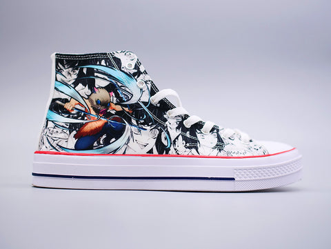 Inosuke Hashibira High Top Canvas Sneakers - Demon Slayer