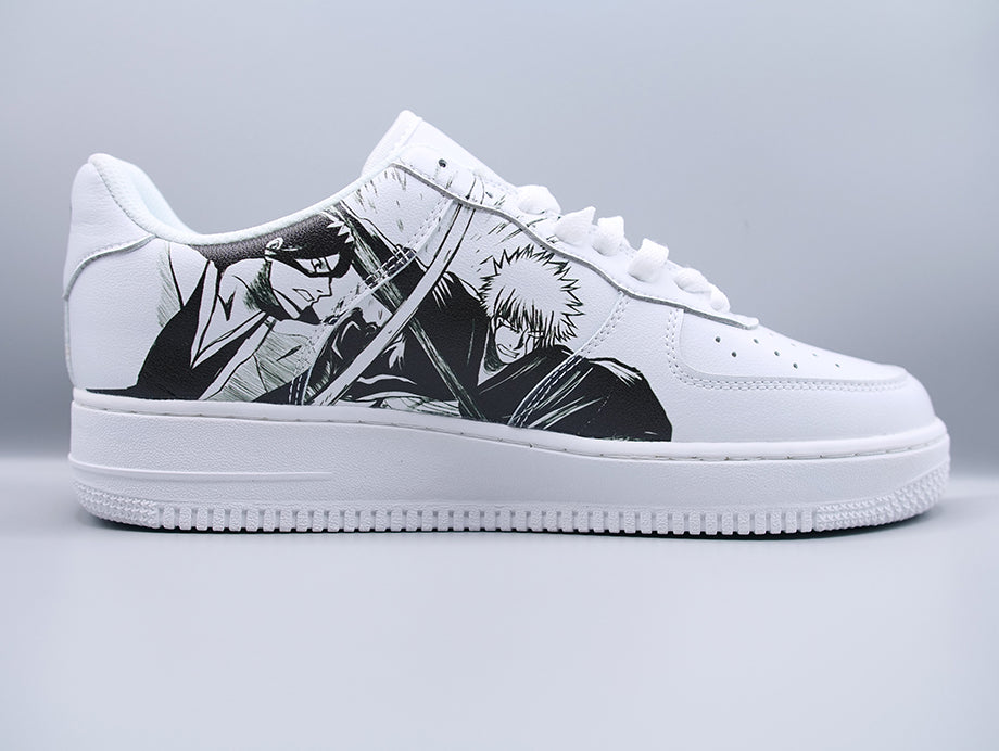 Bleach Anime Cosplay Shoes Ulquiorra cifer Hand Printed Canvas Shoes Adult  White : Amazon.co.uk: Everything Else