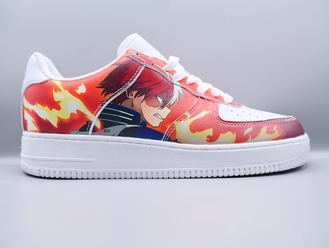 Premium Todoroki Shoto Low Top Sneakers - My Hero Academia